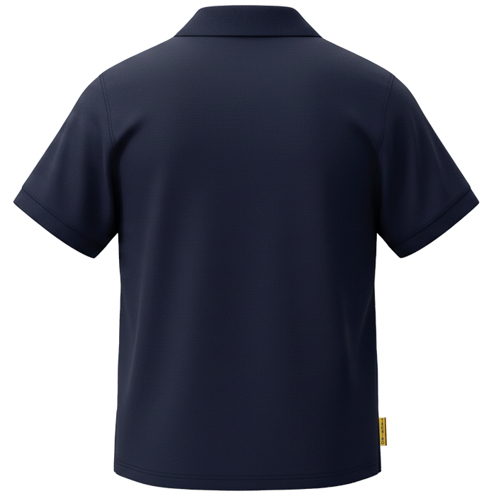 Polera Pique Azul Marino m/l Lincoln Academy