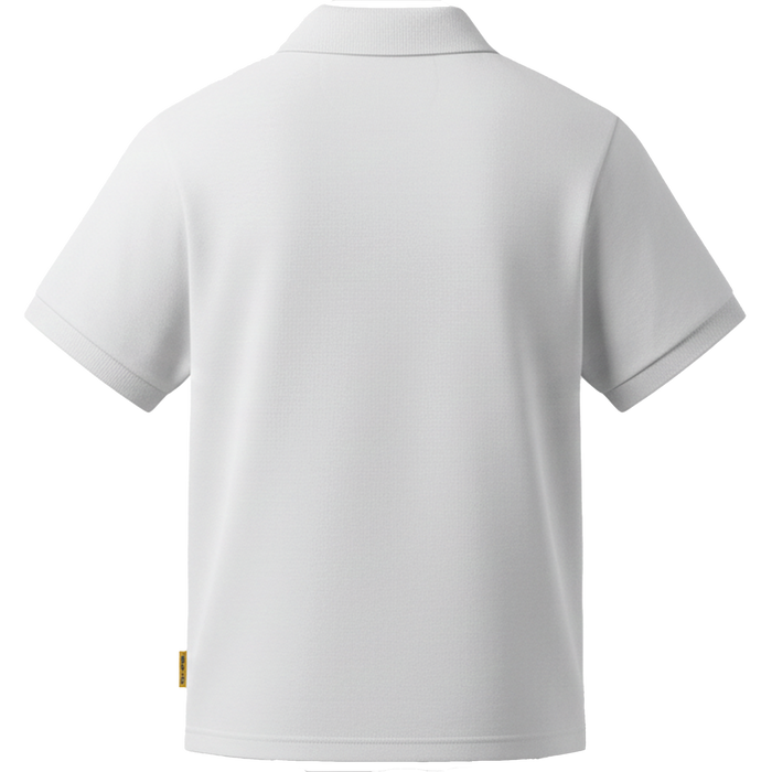 Polera Pique Blanca m/c Lincoln Academy